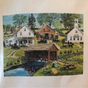 Painting with Diamonds Charming Village Scene Kit 80cm x 60cm